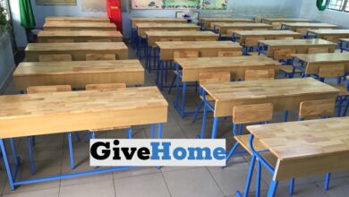 Bàn Ghế Học Sinh Bằng Gỗ Tự Nhiên